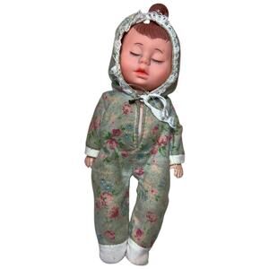 Vintage Three Headed Rotating Baby Doll Floral Pajamas